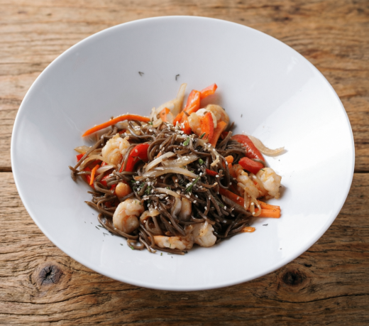 WOK с креветкой